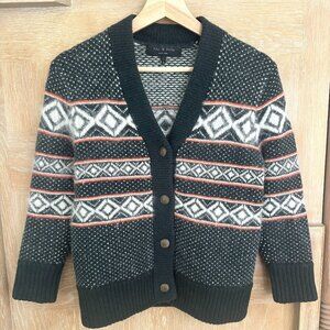 Rag + Bone V-Neck Fair Isle Cardigan (EUC) / Size SMALL